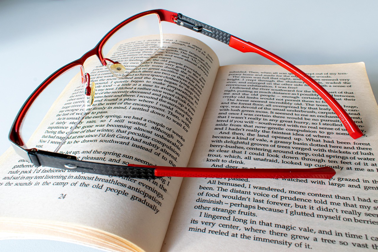 read, a book, glasses, literature, knowledge, training, reading, to learn, pages, to study